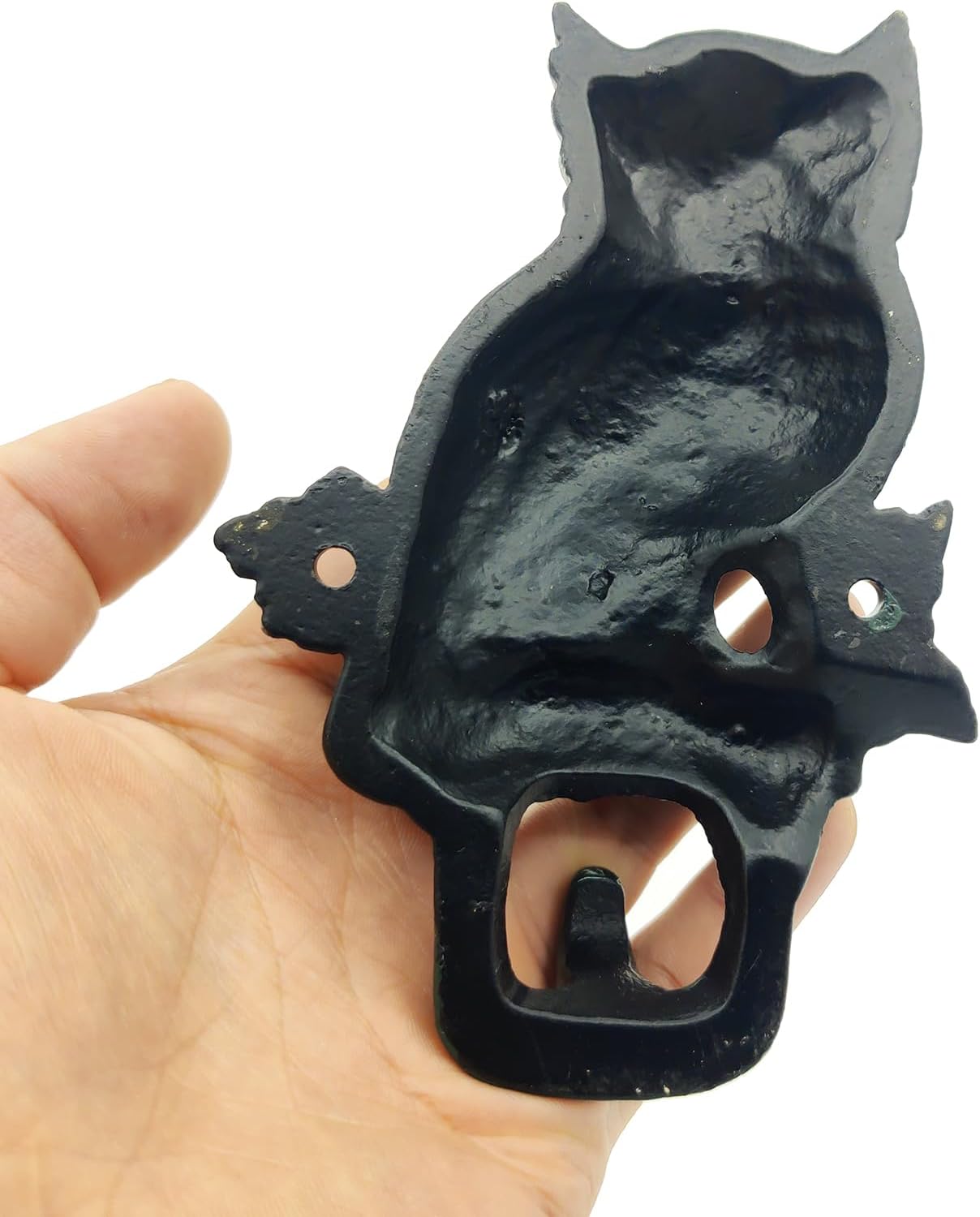 Coat Hooks Wall Mounted, Rustic Bat Key Hook Holder, Heavy Duty Decorative Black Wall Hooks for Mudroom, Towels, Hat Rack, Purse Hooks, Cast Iron Decorative ‎Antique Black Hooks