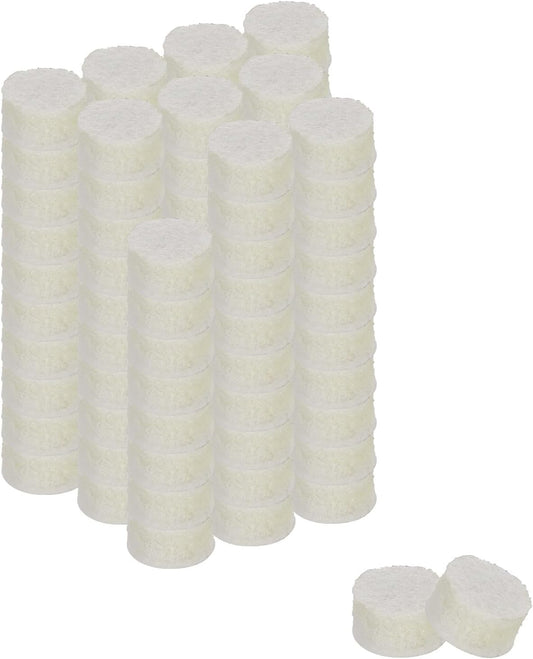 uxcell Furniture Pads, 50Pcs 1.25" - Round Self Adhesive Felt Furniture Pads, Floor Protectors for Furniture Feet Chairs Legs Hardwood Floors (Beige)