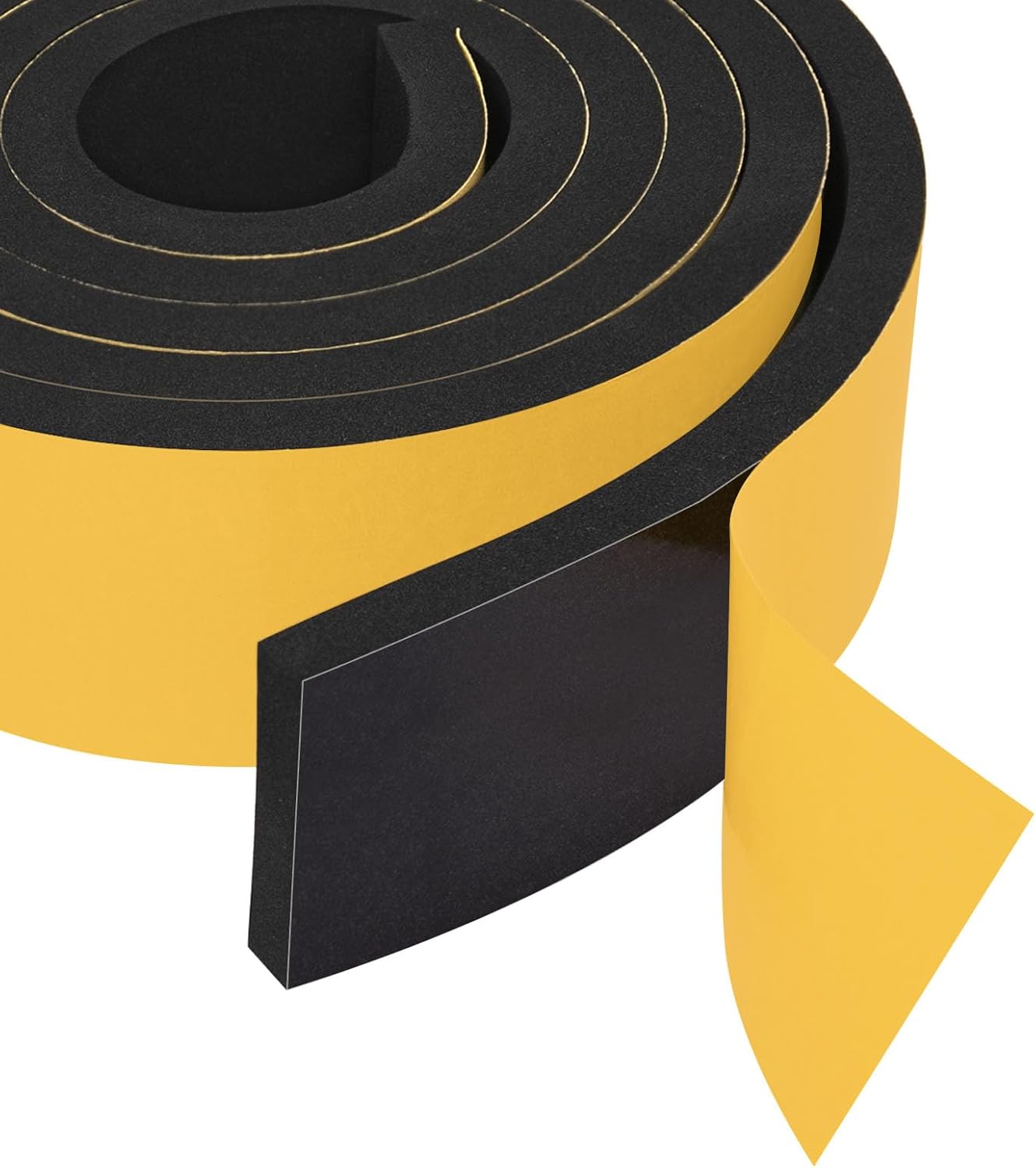 Yotache Self Adhesive Foam Gasket Tape 1/2" W X 1/2" T (New Adhesive Craft) for Doors Soundproofing Weather Seal Strip Insulation, 13 Ft Length