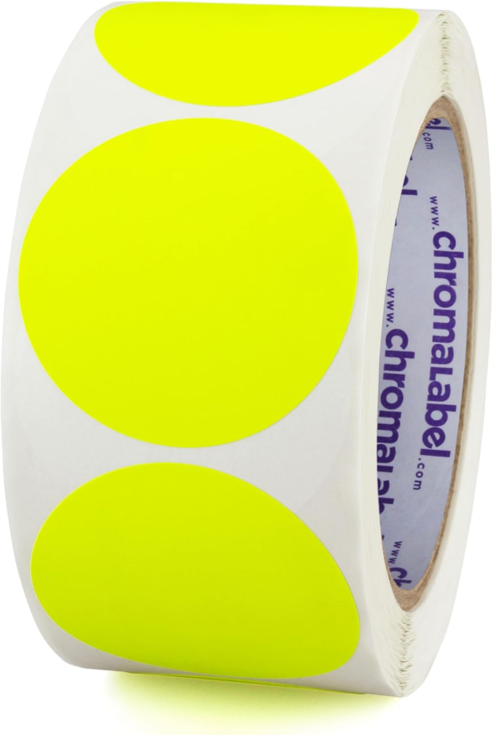 ChromaLabel 2 inch Color-Code Dot Labels | 500/Roll (Yellow)
