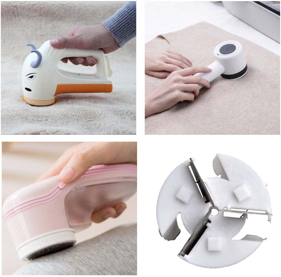 3 Pcs Fabric Shaver Blades Sharp Fabric Shaver Replacement Blade Compatible Quick Lint Removal Hair Ball Trimmer Blades for Remove Clothes Fabric Fluff
