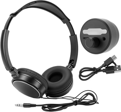 Water Leak Detector, Underground High Sensitivity Water Leak Detector with Headset, Water Leak Detection Device for Water Leakage Detection Construction Pipelines (with Large Earphone)