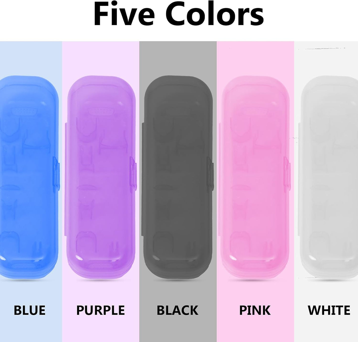 Newly upgraded toothbrush travel case, suitable for Oral-B/Oral-B Pro/Philips Sonicare/Aquasonic toothbrush, travel electric toothbrush box(black)
