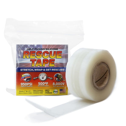 Bond It Rescue Tape, Self-Fusing Silicone for Emergency Plumbing, Pipe & Hose Repair, Electrical Insulation, Waterproof, 950 PSI, Made in USA, 1" x 12', Red