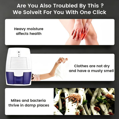 Small Dehumidifier for Home, 17oz Compact Water Tank, Mini Dehumidifier with Auto Shut off for Bathroom Basement Closet Garage RV