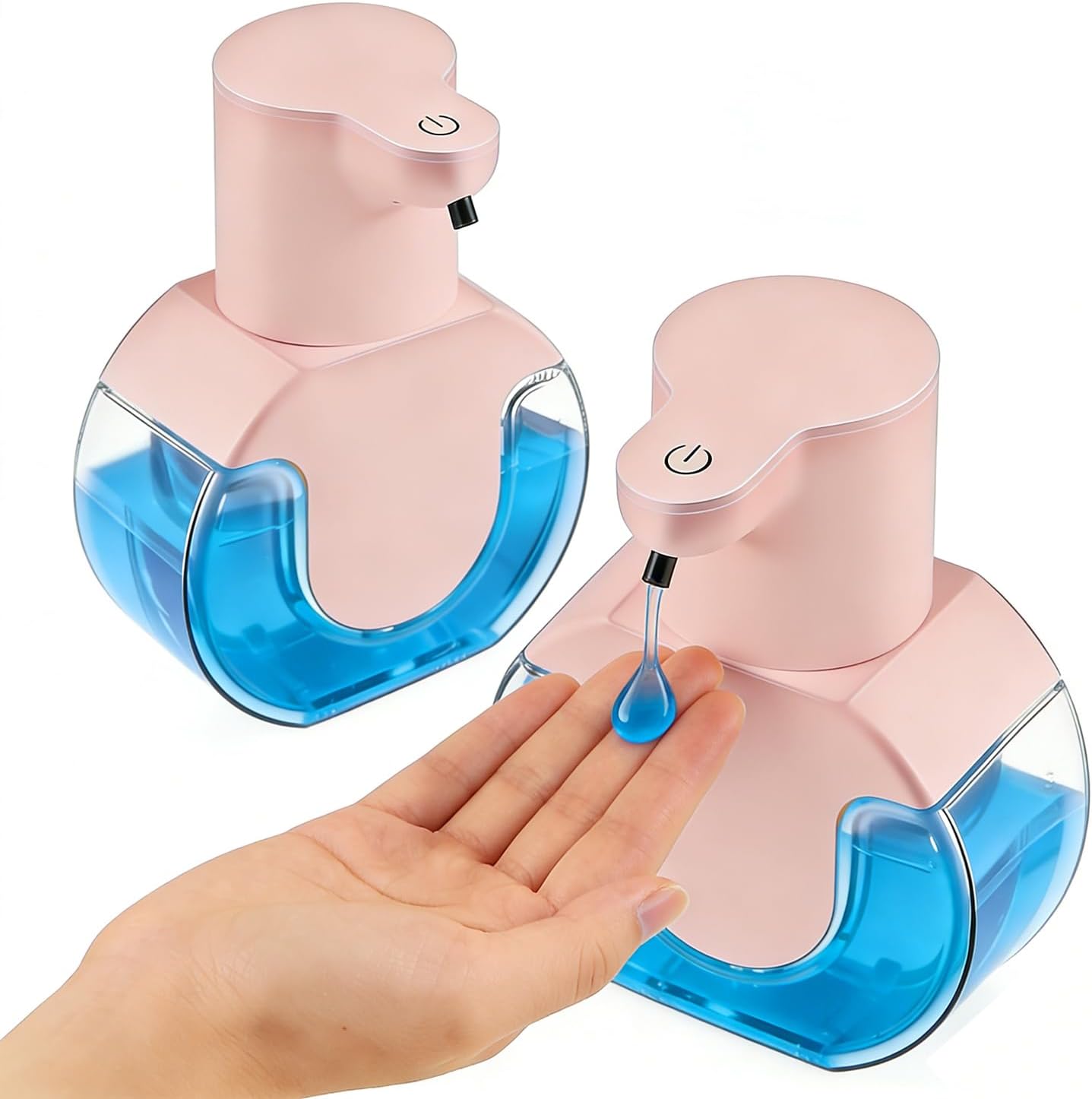 Automatic Soap Dispenser Touchless,Rechargeable Foaming Soap Dispenser,15oz/420ml Smart Hand Soap Dispensers,4-Level Adjustable,Wall Mount for Bathroom Kitchen Dish Soap,Hands-Free