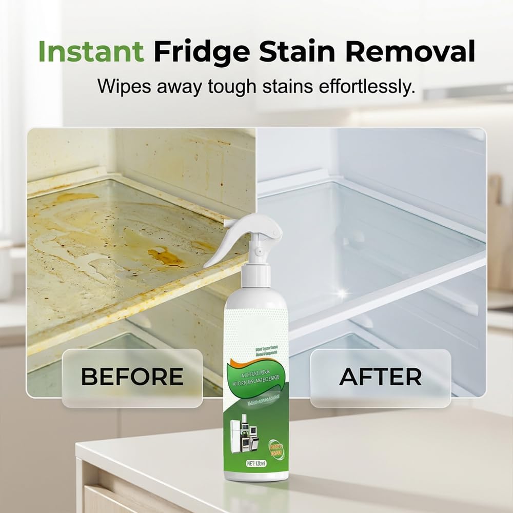 Heavy-Duty Kitchen Oil Remover Spray, Multi-Purpose Degreaser for Cooktop, Oven, Stove & Range Hood, Foam Cleaner for Grease (1pcs)
