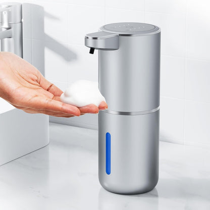 Fantictas Automatic Foaming Soap Dispenser Foaming Hand Sanitizer Touchless 1500mAh Soap Dispenser Rechargeable with Sensor for Bathroom Kitchen 13.5oz/380ml