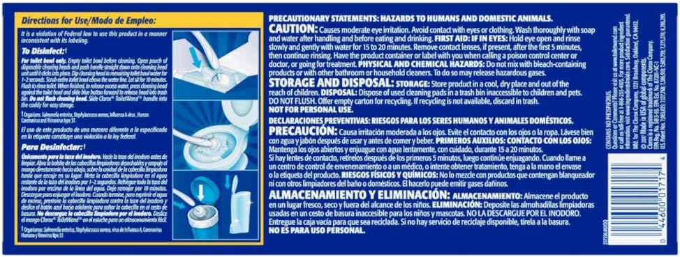 Clorox ToiletWand Toilet Cleaner Refills, Toilet brush, Original, 10 Count