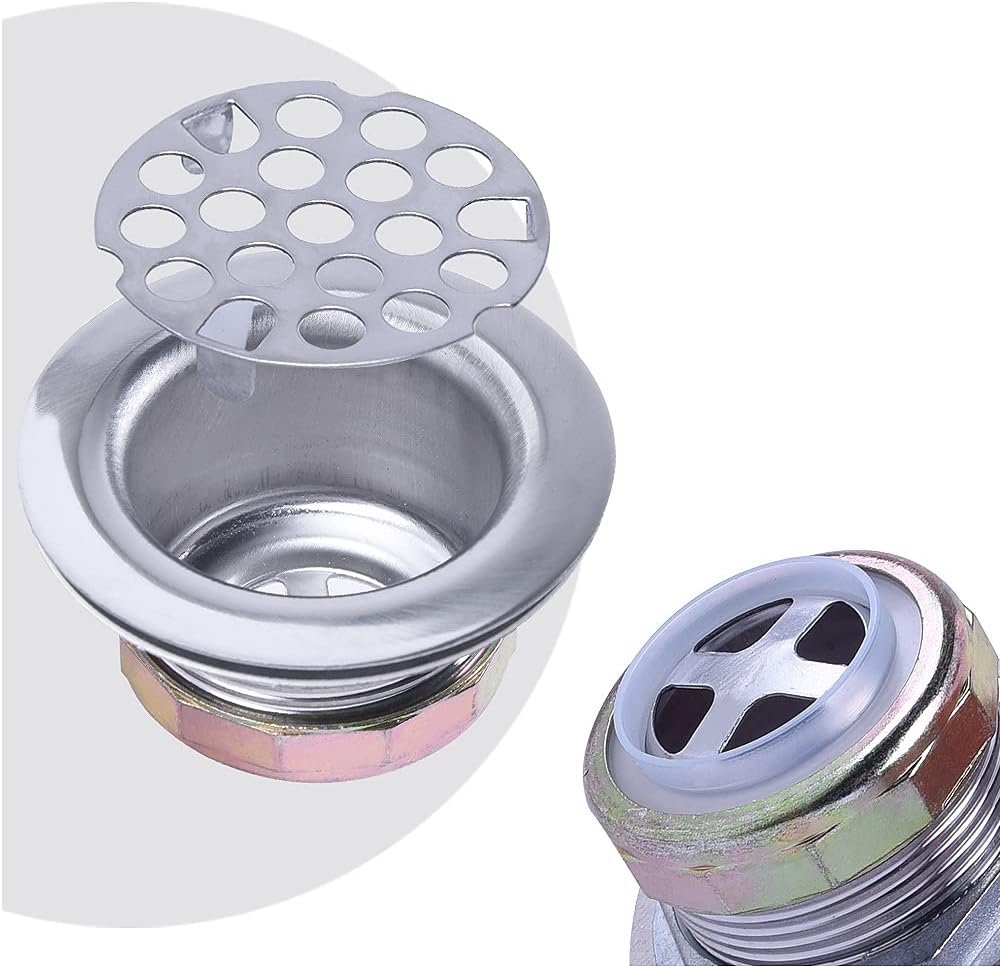 Junior Duo Bar/Pre Sink Stainless Steel Strainer Assembly W/Basket Strainer