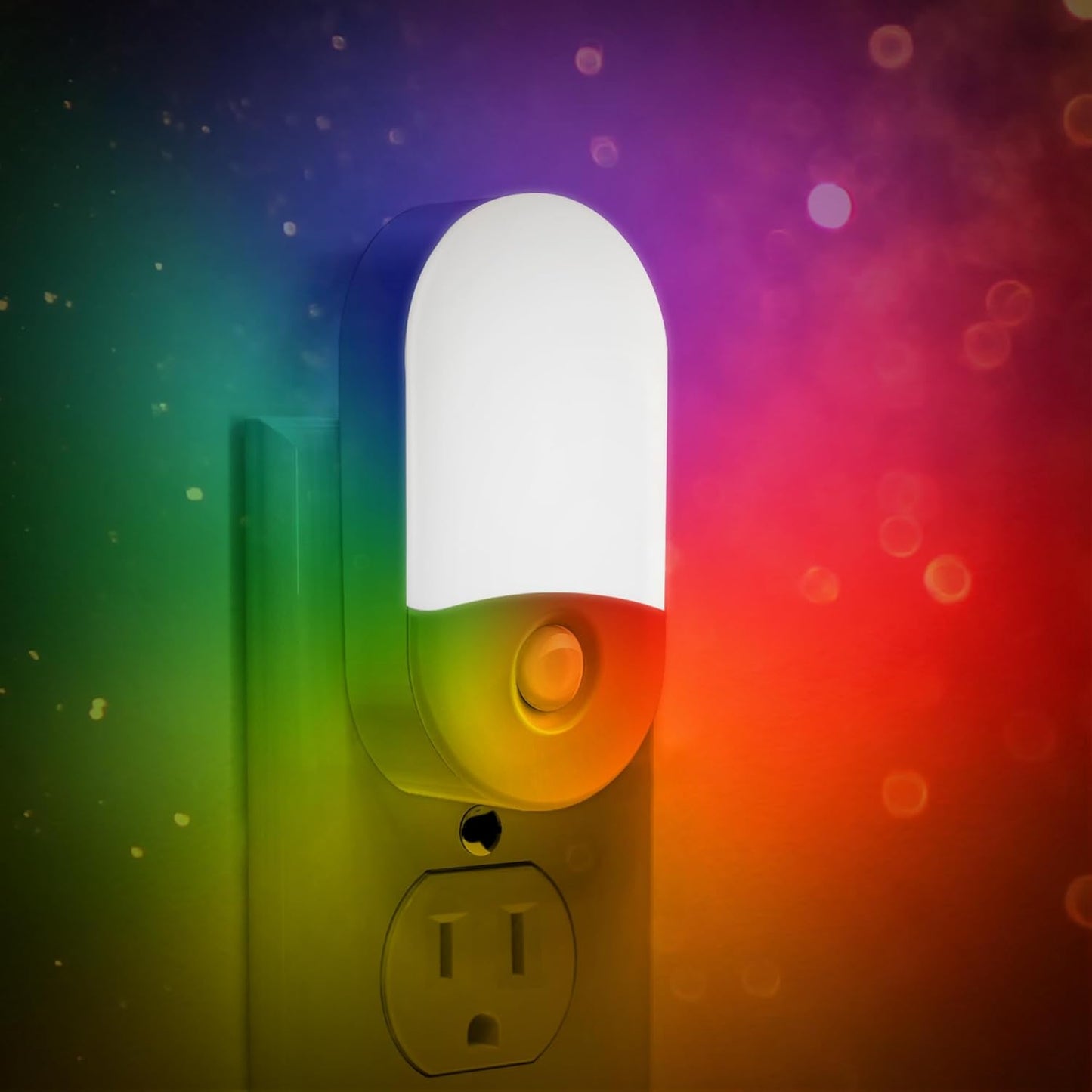 L LOHAS LED Night Lights Plug into Wall, [2 Pack] LED Dimmable Night Light with Light Sensors, 30/60LM Adjustable Brightness Nightlights, Soft White 3000K Automatic Night Light for Kid, Hallway
