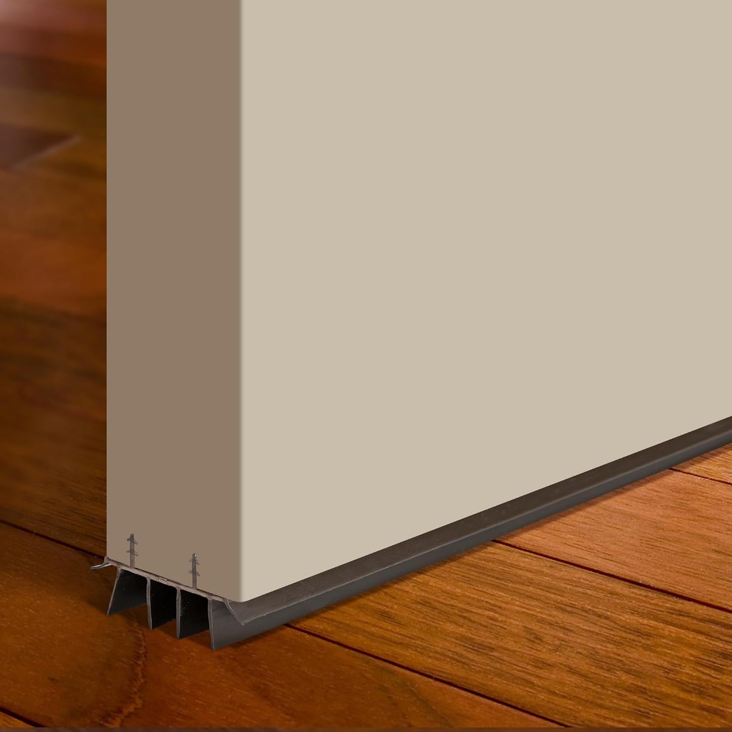2 Pcs 36 Inch Vinyl Replacement Door Bottom,1-3/4 Inch Wide Replacement Door Bottom with Vinyl Fins,Vinyl Replacement Under Door Seal for Weather Stripping Door Insulation