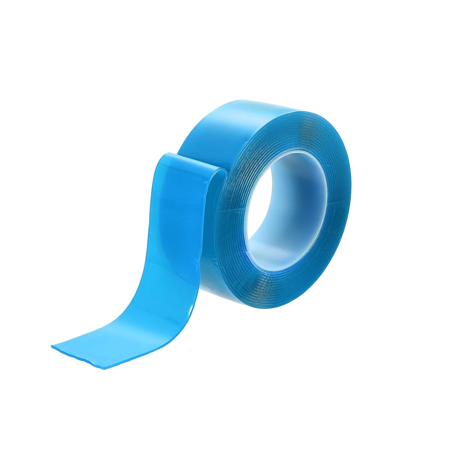 HARFINGTON Double Sided Nano Tape 10FT x 2" x 0.04" Multipurpose Removable Clear Mounting Tape Washable Waterproof Picture Hanging Adhesive Strips with Blue Liner for Carpets Posters