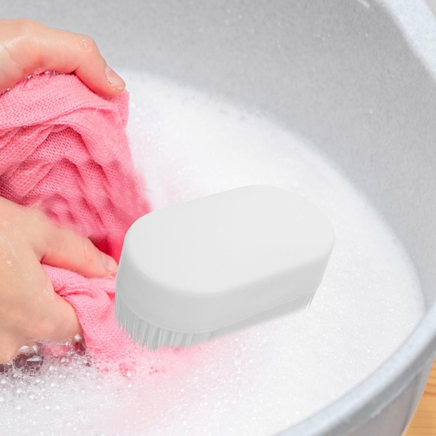 Artibetter Soft Bristle Laundry Brush Shoe Cleaning Brush for Household Use White Multi-Function Fabric Stain Remover for Dorm for Travel