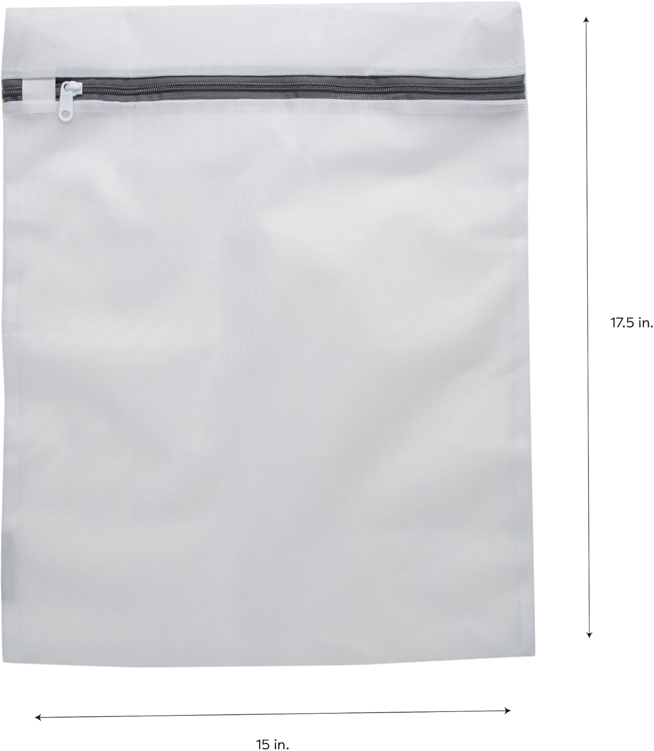 Laundry 360 Large Mesh Wash Bag | Laundry | Washing Machine | Zipper Closure | Prevents Pulling and Tearing | Clothes | Garments | Delicates | Socks | White