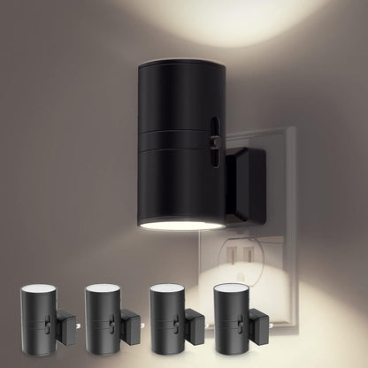 L LOHAS LED Night Light Plug in, Night Lights Plug into Wall, Light Sensor, 0-100LM Soft White 3000K, Dimmable Night Light, Modern Nightlight for Kids Bathroom Hallway Bedroom Kitchen Stairway, 2 Pack