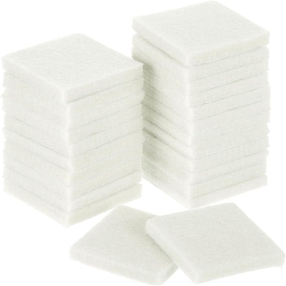 uxcell Furniture Pads, 24Pcs 1.5" - Square Self Adhesive Felt Furniture Pads, Floor Protectors for Furniture Feet Chairs Legs Hardwood Floors (Black)