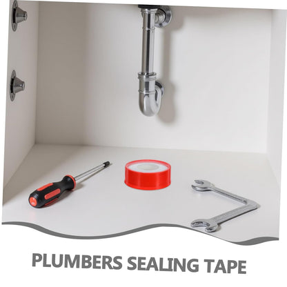 10 Rolls PTFE Plumbers Thread Seal Tape for Water and Gas Leak Repair, Thickened 20m X 15mm X 0.1mm Pipe Leak Sealant Tape for Bathroom Garden Kitchen Plumbing
