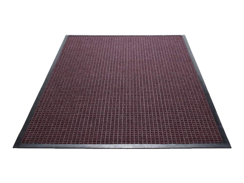 Guardian WaterGuard Indoor/Outdoor Wiper Scraper Floor Mat, Rubber/Nylon, 3'x4', Grey