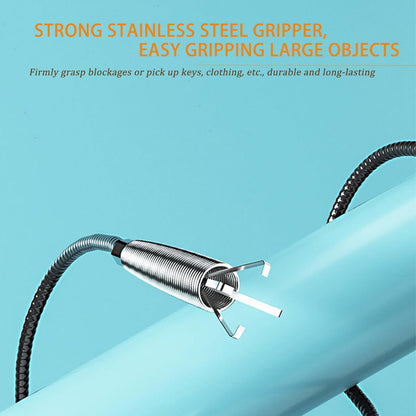 62inch Drain Clog Remover Toilet Snake Plumbing Snake Grabber Reacher Tool with Spiral 4-Claw Grabber-Spring,Unclogs Hair&Sundries&Keys/Jewelry/Clothes,for Kitchen/Bathtub/Sewer/Toilet