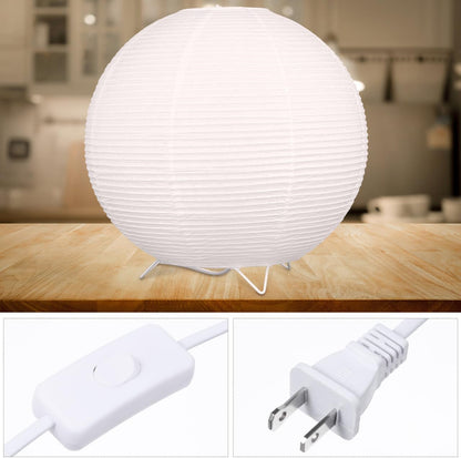 Paper Lantern Lamp: Floor Lamp Shield Japanese Style Standing Lampshade for Bedroom Desk and Nursery Bulb Included Minimalist Design with Base for Home Decor