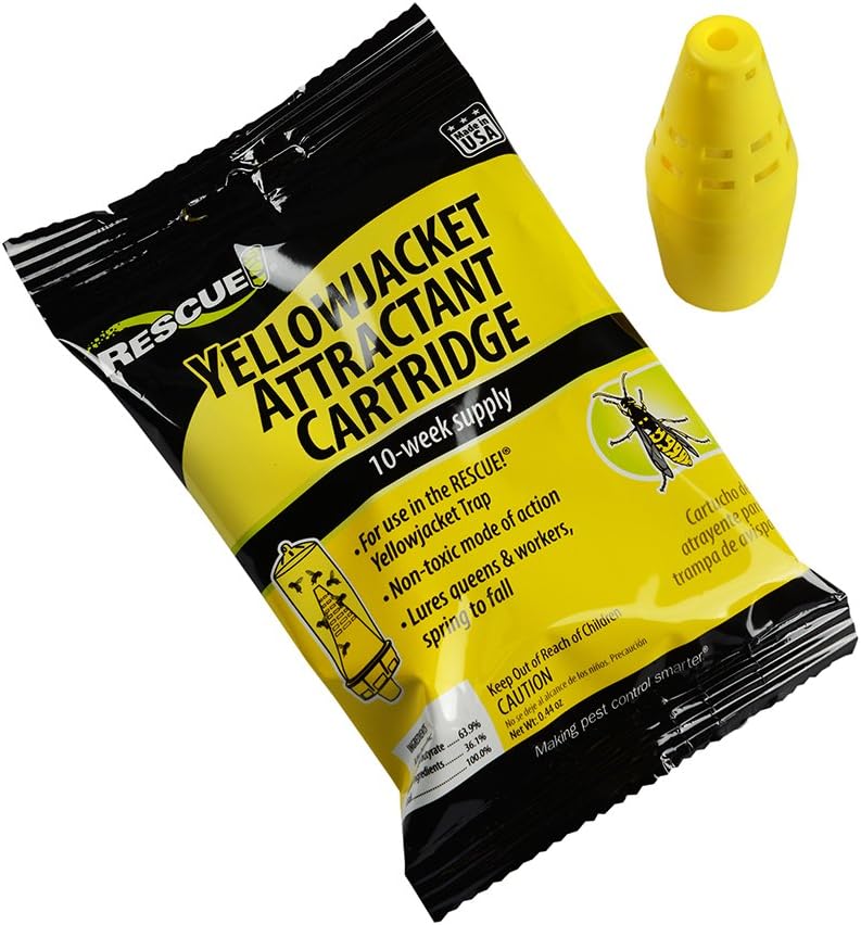 RESCUE! Yellowjacket Attractant Reusable Yellowjacket Traps – 4 Week Supply | insect-repellants