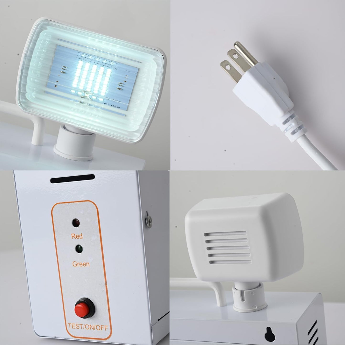 Plug in Emergency Lights for Business Home Power Failure 4Hours 300lm LED Commercial Emergency Light Fixtures with Battery Backup Rechargeable Adjustable Two Heads AC85-277V