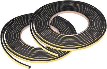 uxcell Sealing Foam Tape 5mm Wide 3mm Thick 4m/13ft Long, Self Adhesive Weather Strip for Window Door Insulation, Pack of 2