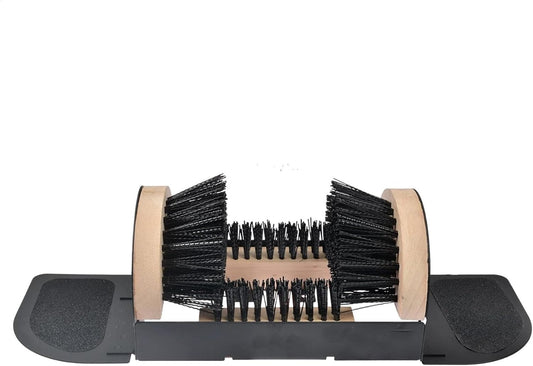 Heavy Duty Boot Scraper Outdoor Shoe Brush Floor Mounted Mud Cleaner Metal Frame Entrance Shoe Cleaner for Home Garden Farm Industrial Entryway Door Mat Tool