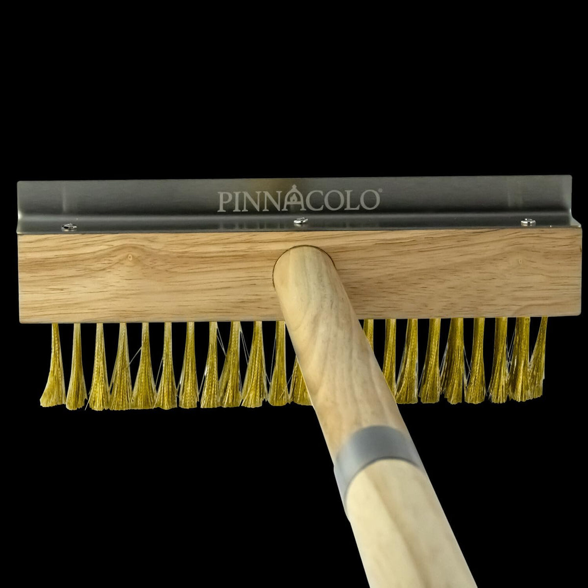 Premium Wooden Broom with Wire Bristle - Heavy Duty Cleaning Tool for Outdoor and Indoor Use, Perfect for Patio, Garage, and Kitchen