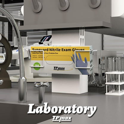 TPmax L Size Gloves Box Holder Glovesbox Wire Rack Dispenser for Gloves,Tissues Paper Towels Organizer - Mounting Accessories Included - Holds 1 Box - Perfect for Lab, Food Service and Home