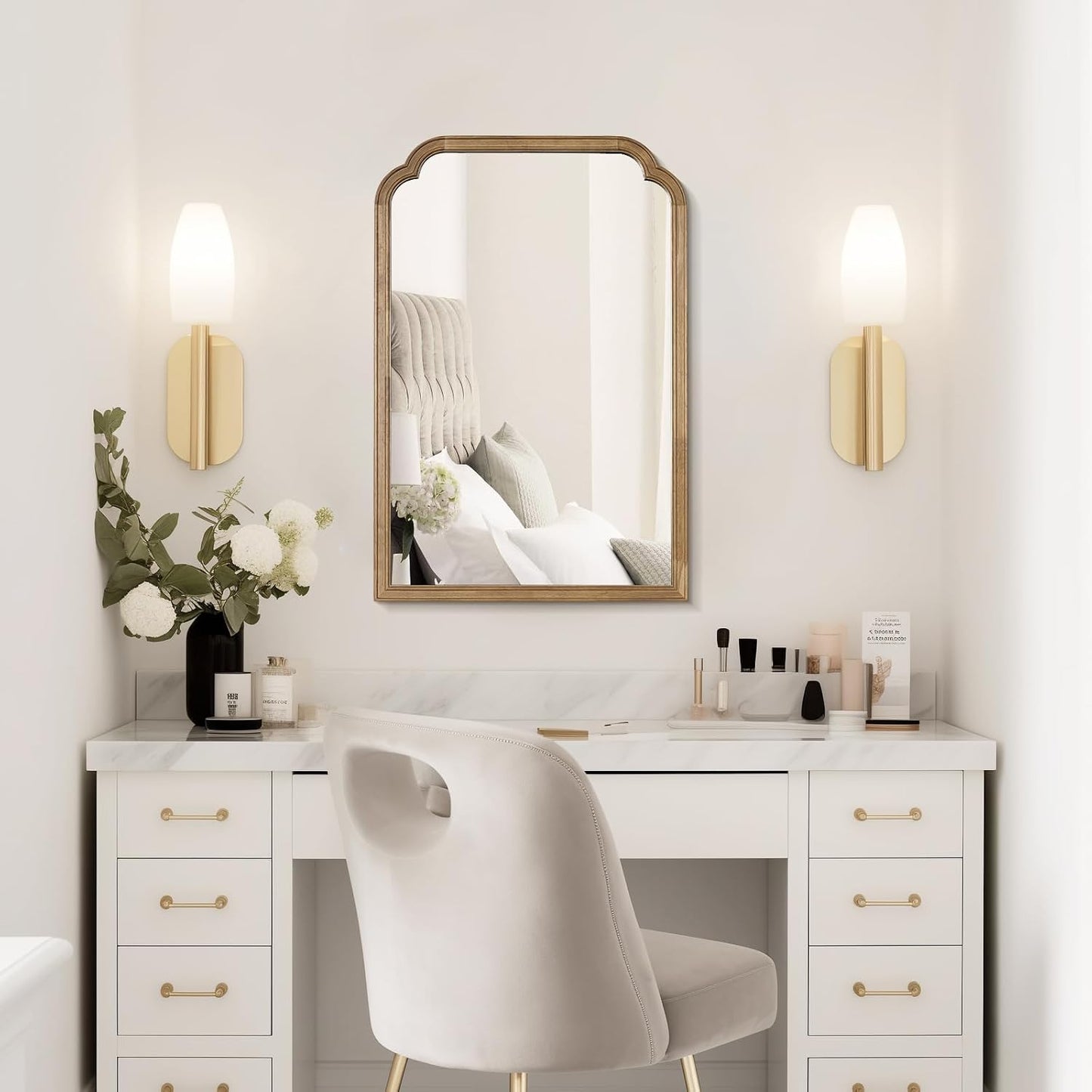 WallBeyond Full Length Mirror Wall Mounted 65"x22", Rustic Wooden Frame Floor Mirror, Large Full Body Mirror for Bedroom, Leaning or Hanging Against Wall, Natural