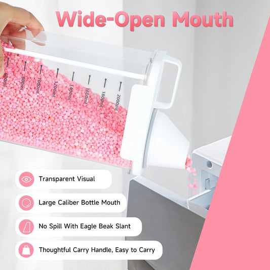 Tokokimo Laundry Detergent Dispenser - Powder Container & Scent Booster Beads Dispenser for Laundry Room Organization
