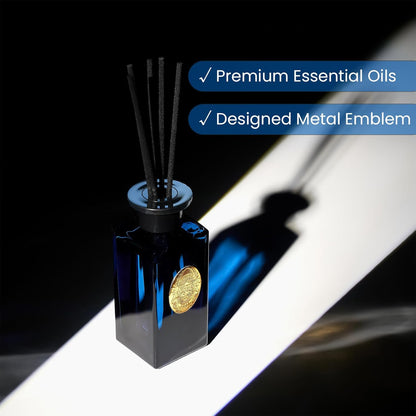 M&SENSE 6.3 oz Large Reed Diffuser Set | Lime+Basil Scent Oil Diffuser with Sticks | Hotel Collection Non-Toxic Home Fragrance |for Bedroom Bathroom Living Room - Colors A