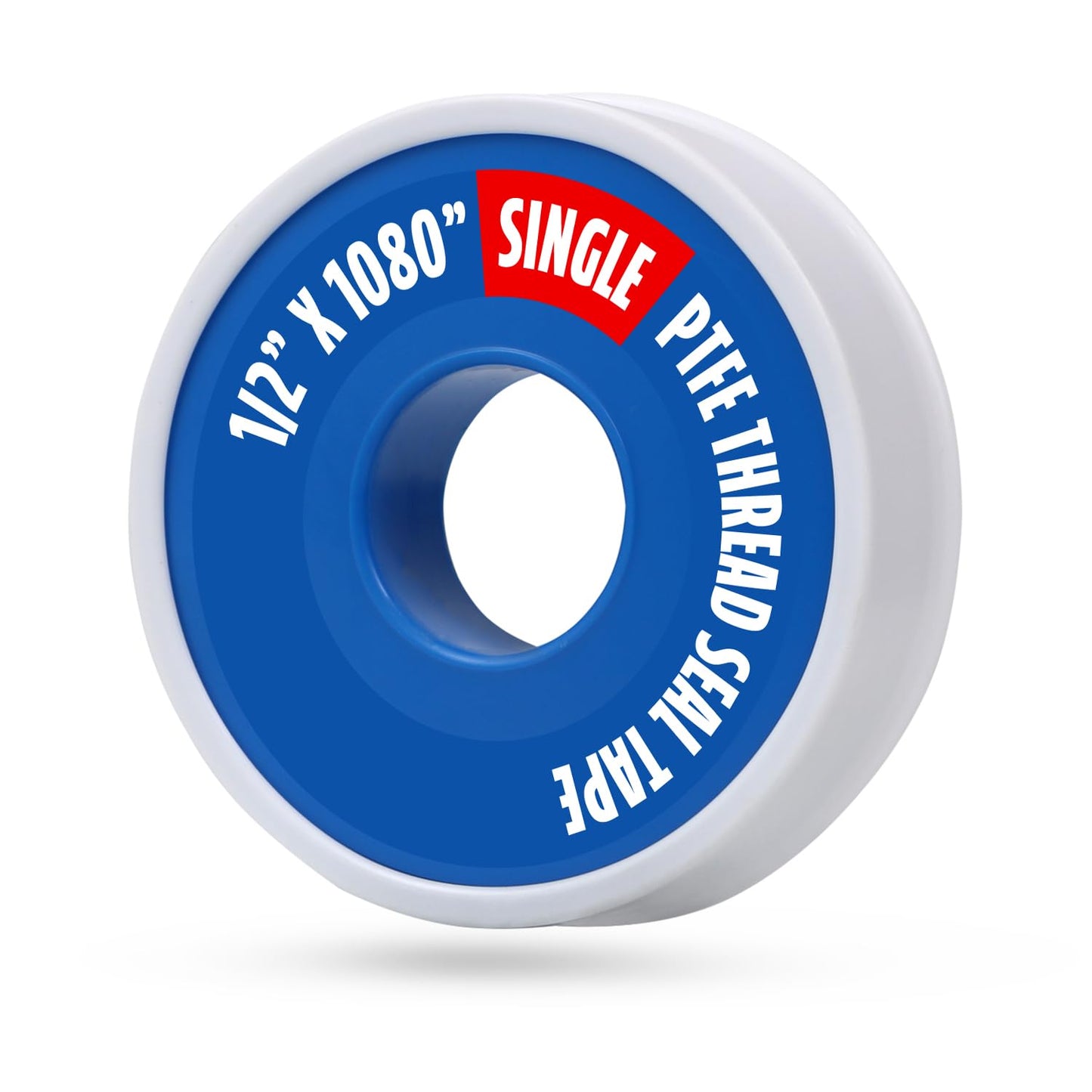 Supply Giant Plumbers PTFE Tape 1/2" W x 520" L Pipe Thread Tape, High Density Thread Sealant Tape Water Seal Plumbing Tape for Shower Head, Pipes, Gas Lines, Leak Prevention