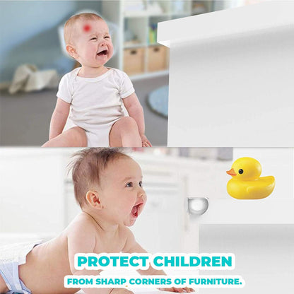24 Corner Guards Baby Proof [Safer Environment and Peace of Mind] Edge Furniture Protector - Easy Set-up 3M Stickers for Tables, Chairs, Cabinets [Baby Proofing Safety]