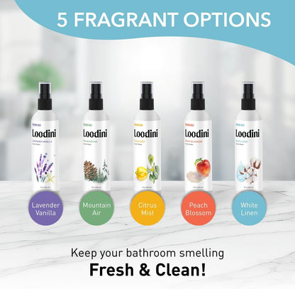 Odorcide Loo-Dini Lavender Vanilla 8oz Toilet Spray & Bathroom Spray – Use This Bathroom Spray Odor Eliminator Before You Go – Poop Spray For Toilet and Bathroom Air Freshener & Bathroom Deodorizer