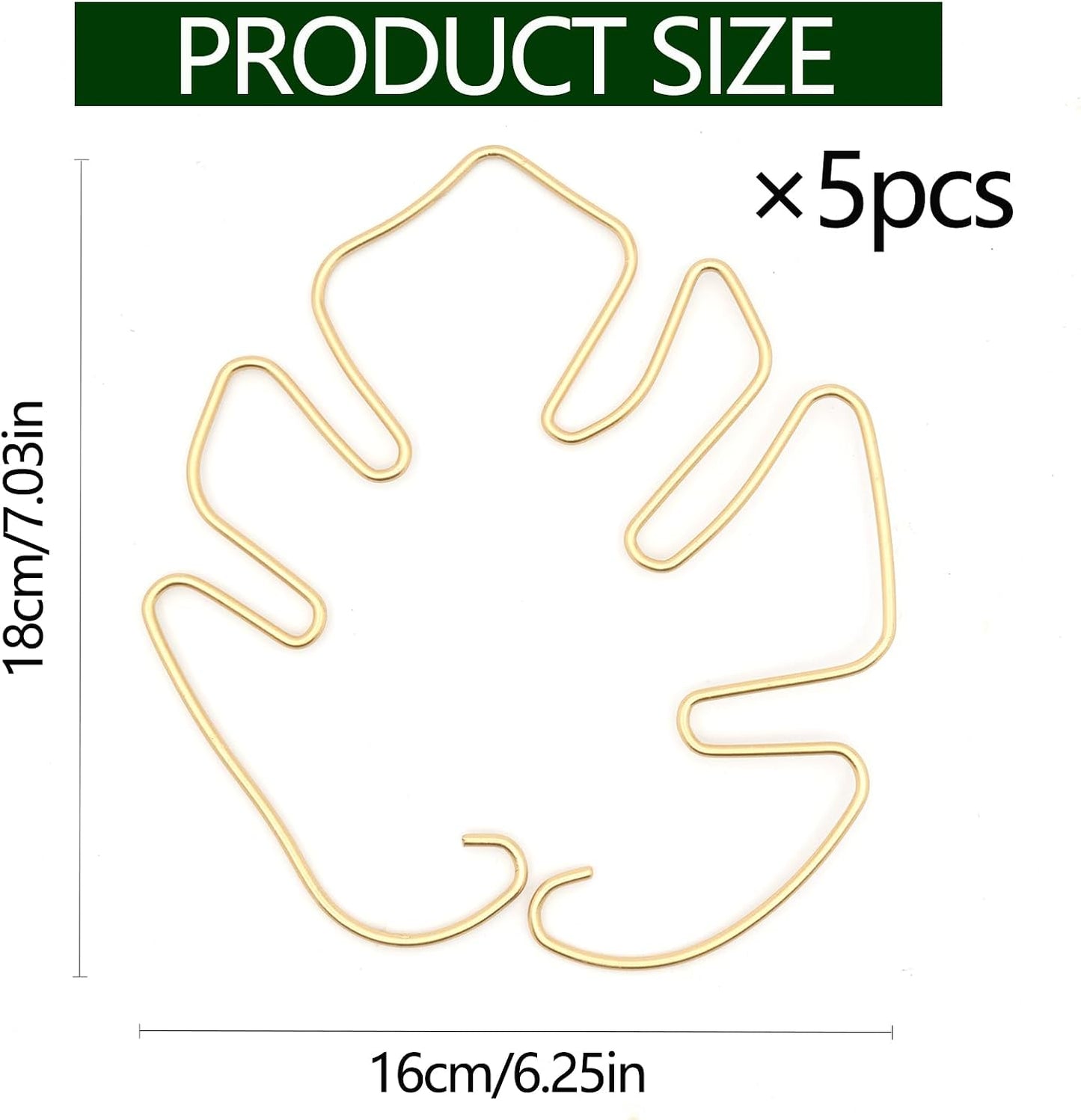 5PCS Monstera Plant Stem Support Stakes - 5.5 * 5.5IN Metal Supports for Monstera and Fishbone Cactus, Sturdy Frame, Easy Installation, Flexible Protection for Healthy Growth Indoors