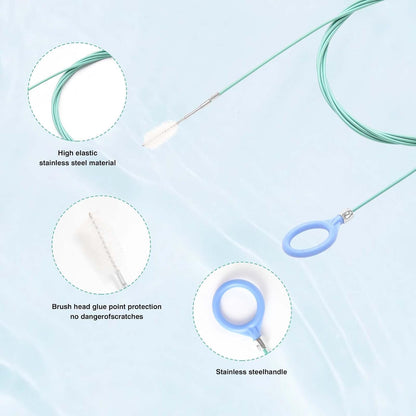 Car Sunroof Drain Cleaning Tool,78 Inch Extra Long Drain Cleaning Brush Flexible Drain Cleaning Tool for Car,Car Sunroof Drain Hole Cleaner for Drains, Sewers, Windshields