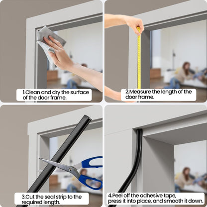 V Shape Thin Foam Weather Stripping Door Frame Seal Strip 19.7FT White, Draft Stopper, Insulation Winter, Weatherstripping, Gap Sealing, Soundproofing, Self-Adhesive Used for Exterior Front Door Side