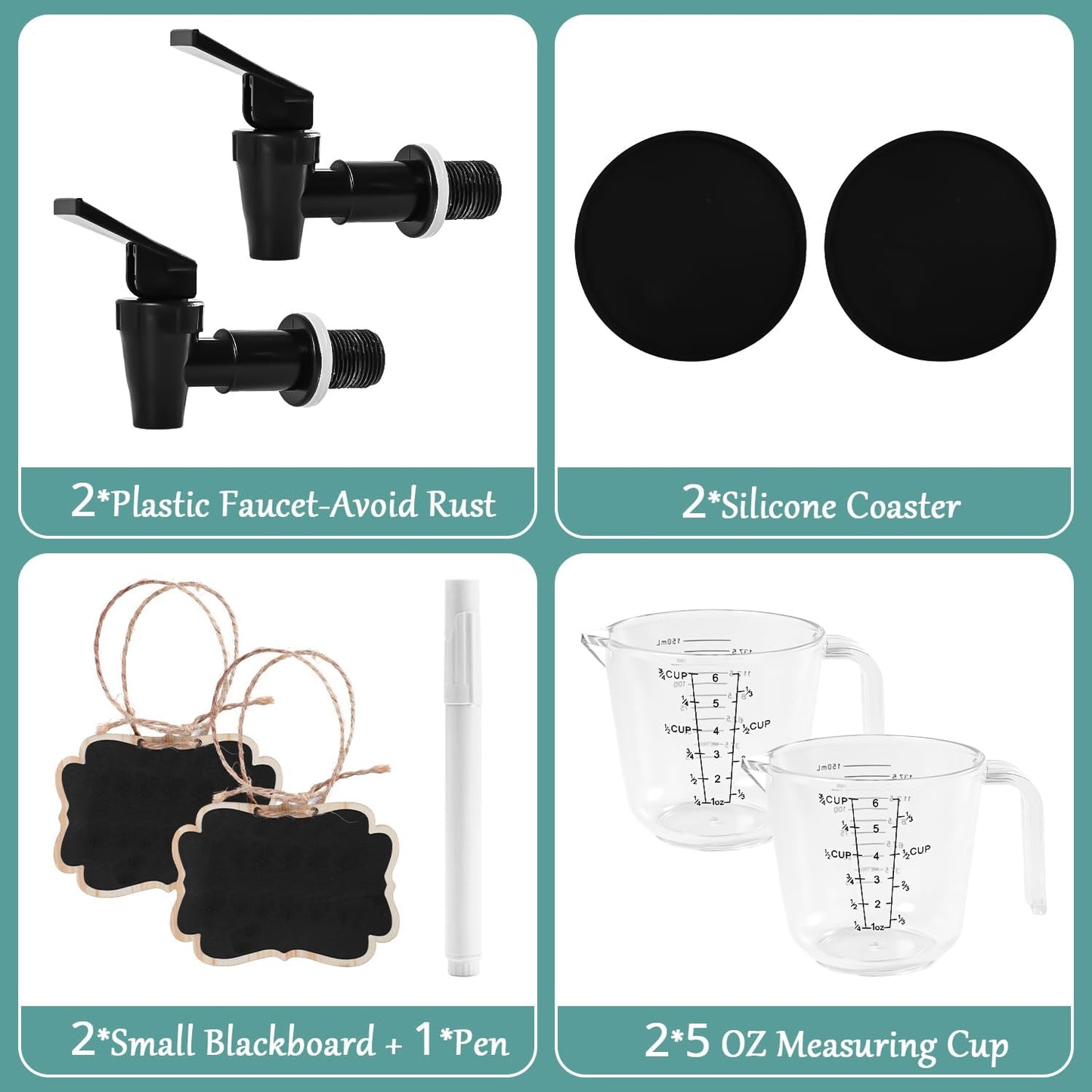 Laundry Detergent Dispenser BY VEGEVIGI, 128OZ Glass Laundry Soap Disepnser Container, Fabric Softener Dispenser, Laundry Room Organization, 2P