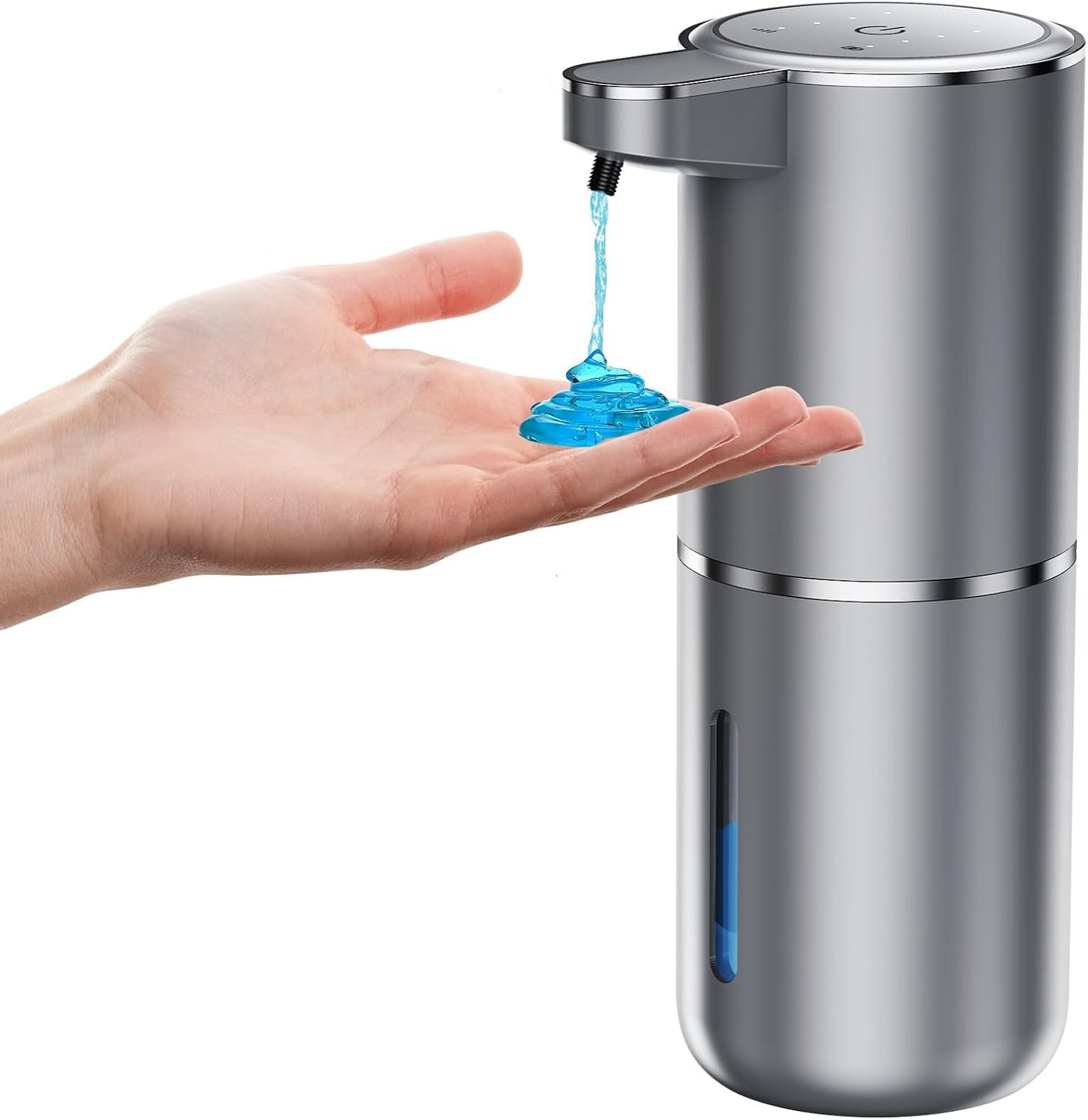 Fantictas Automatic Foaming Soap Dispenser Foaming Hand Sanitizer Touchless 1500mAh Soap Dispenser Rechargeable with Sensor for Bathroom Kitchen 13.5oz/380ml