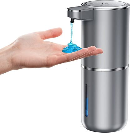 Fantictas Automatic Foaming Soap Dispenser Foaming Hand Sanitizer Touchless 1500mAh Soap Dispenser Rechargeable with Sensor for Bathroom Kitchen 13.5oz/380ml