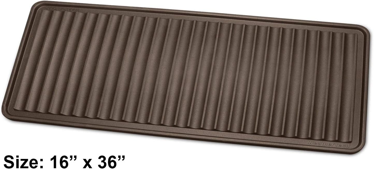 WeatherTech BootTray for Entryway - Durable Mat for Boots, Shoes, Traps Water and Dirt (16"x36") - Black