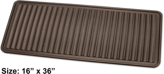 WeatherTech BootTray for Entryway - Durable Mat for Boots, Shoes, Traps Water and Dirt (16"x36") - Black