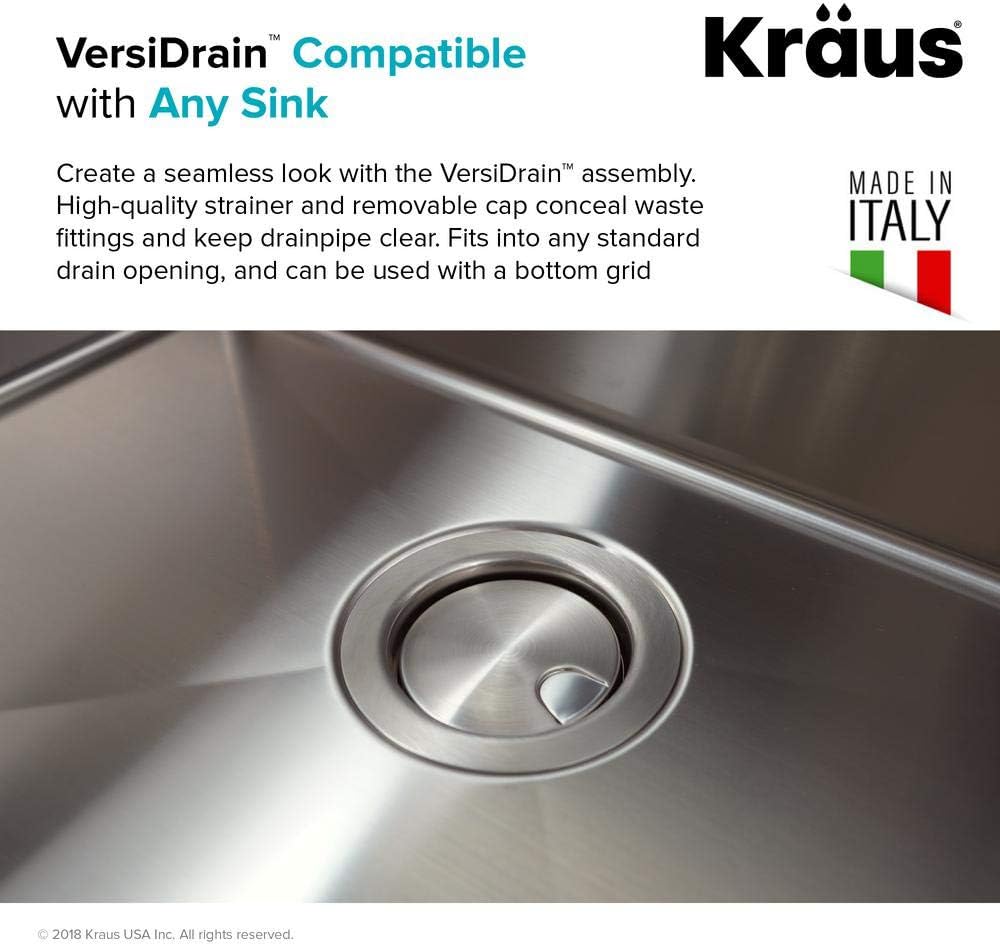 KRAUS Stainless Steel Basket Strainer, BST-1