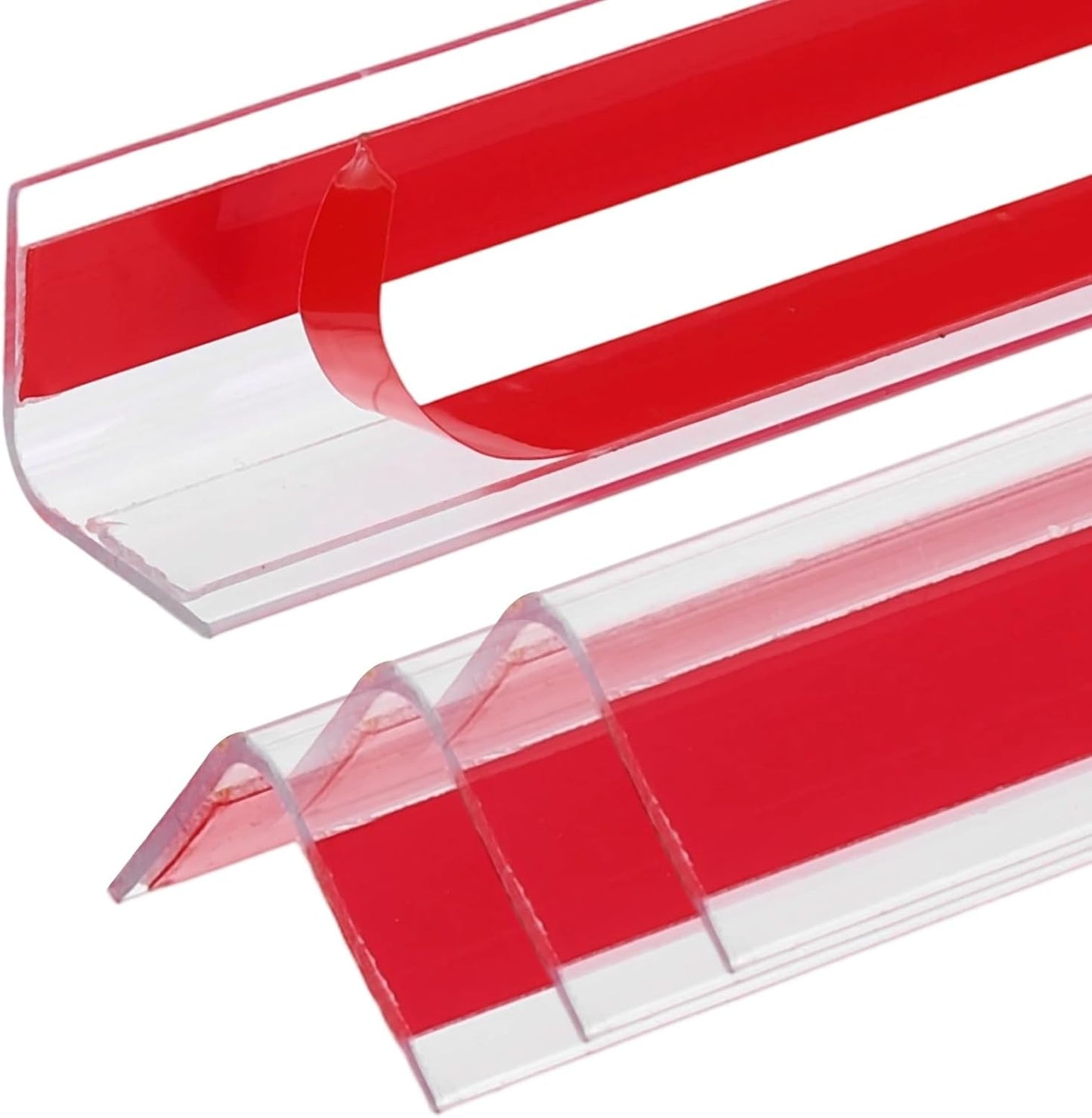 uxcell 4Pcs Wall Corner Protector, Self Adhesive Clear Corner Protector Strip for Door Wall Table Cabinet Furniture Edge Guard 31.5" x 0.98"