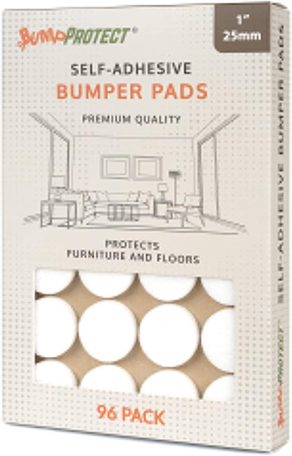 Furniture Felt Pads 3/4" (19mm) Diameter Round 3M Self Adhesive Protects Furniture and Floors Against Bumps and Scratches 140 Pack - Black
