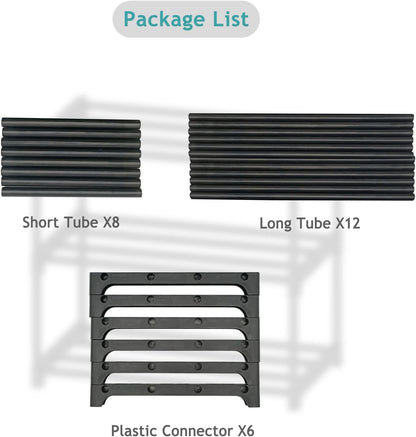 Autonomier 3 Tier Extra Small Shoe Rack (16.3" Wide), Narrow Stackable Shoe Shelf for Kids Toddler Adult, Lightweight Shoe Rack Stand for Closet Dorm Storage Organizer, Front Door Entrance, Entryway
