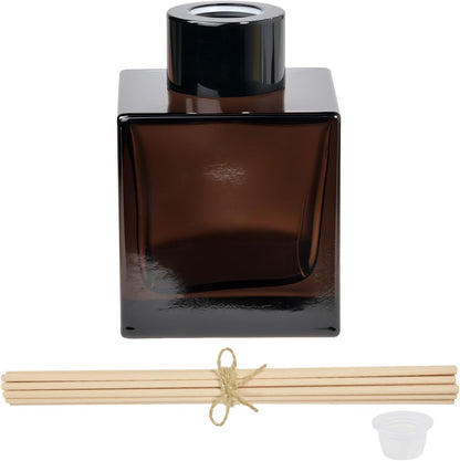 100ml 4pcs Reed Diffuser Bottles,Fragrance Diffuser Empty Bottle with 20pcs Reed Sticks for Home Fragrance Accessories and Women Gift Room,Home,Bathroom Decor